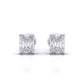 Radiant Cut Solitaire Earrings