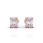 Radiant Cut Solitaire Earrings