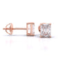 Radiant Cut Solitaire Earrings