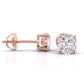 1 Carat Each Solitaire Diamond Earrings