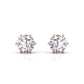 6 Prong Diamond Stud Earring