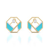 Matrix Octagon Earrings