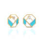 Matrix Octagon Earrings