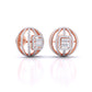 Fancy Baguette & Round Diamonds HALO Earrings