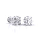 2 Carat Each Classic Solitaire Studs