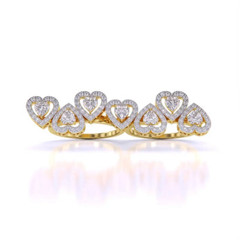 Buy Heart Shaped Diamond Cocktail Ring at Ivana Jewels Best lab grown diamond jewellery brand