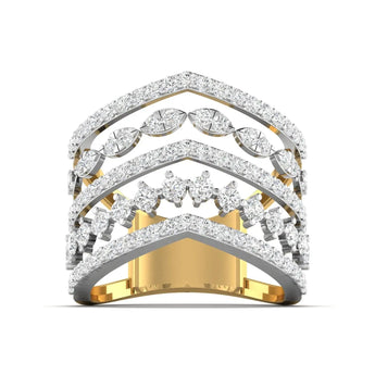 1.5 Carat Diamond V Crown Ring - Best Lab Grown Diamond.