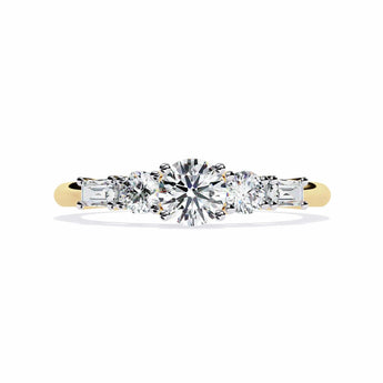 Buy Luminous Three Stone Diamond Eternity Ring from Ivana Jewels Best lab grown diamond jewellery brand