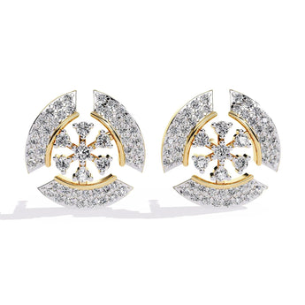 Buy Elegant Diamond Stud Earring from Ivana Jewels Best lab grown diamond jewellery brand