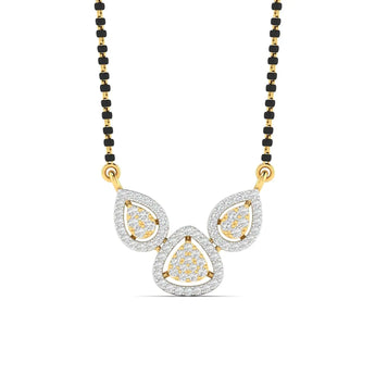 Elegant Diamond Gold Mangalsutra - Best Lab Grown Diamond.