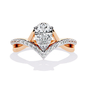 Buy Elegant Diamond Engagement Ring from Ivana Jewels Best lab grown diamond jewellery brand