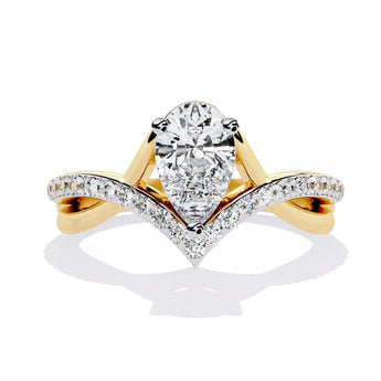 Buy Elegant Diamond Engagement Ring from Ivana Jewels Best lab grown diamond jewellery brand
