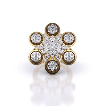 Buy Wanderlust Diamond Cocktail Ring at Ivana Jewels Best lab grown diamond jewellery brand