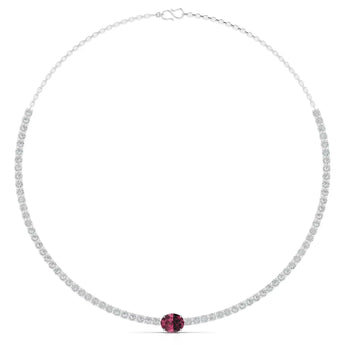 Buy Emerald Diamond Minimalist Necklace at Ivana Jewels Best lab grown diamond jewellery brand