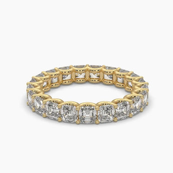 Buy Emerald Cut Diamond Eternity Ring from Ivana Jewels Best lab grown diamond jewellery brand