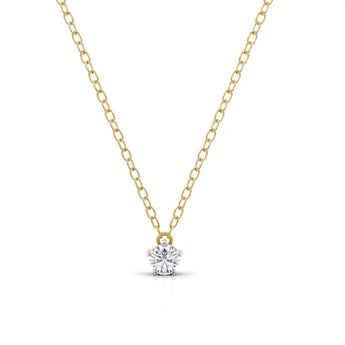 Buy Charm Diamond Minimalist Necklace at Ivana Jewels Best lab grown diamond jewellery brand