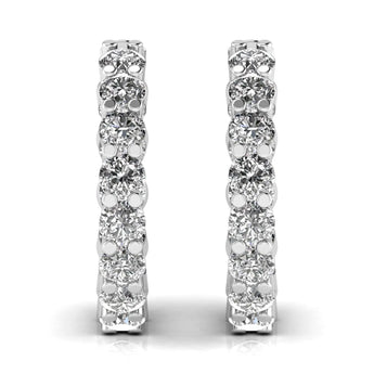 Buy Round Cut Stud Gold Diamond Earring from Ivana Jewels Best lab grown diamond jewellery brand