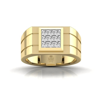 Buy Elegance Diamond Ring for Men from Ivana Jewels Best lab grown diamond jewellery brand