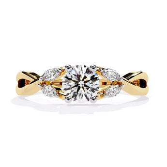 Buy Single Stone Diamond Engagement Ring from Ivana Jewels Best lab grown diamond jewellery brand