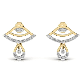 Buy Eye Style Diamond Dangler Earring from Ivana Jewels Best lab grown diamond jewellery brand
