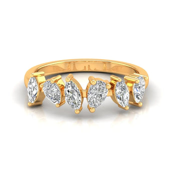 Buy Marquise & Pear Diamond Eternity Ring from Ivana Jewels Best lab grown diamond jewellery brand