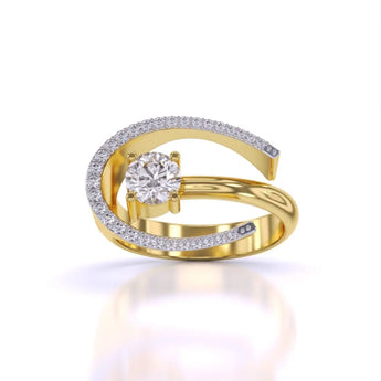 Buy Fashion Solitaire Diamond Cocktail Ring at Ivana Jewels Best lab grown diamond jewellery brand