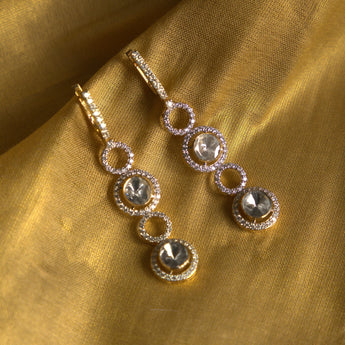 Festive Wear Diamond Drop Earrings Best lab grown diamond jewellery brand