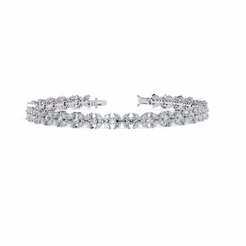 Buy Delicate Floral Rose Gold Diamond Bracelet from Ivana Jewels Best lab grown diamond jewellery brand
