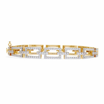 Buy Geometric Pattern Diamond Bracelet from Ivana Jewels Best lab grown diamond jewellery brand