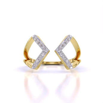 Buy Geometric Casual Diamond Ring at Ivana Jewels Best lab grown diamond jewellery brand