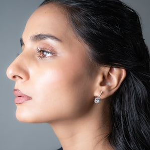 Buy Geometric Diamond Dangler Earring from Ivana Jewels Best lab grown diamond jewellery brand
