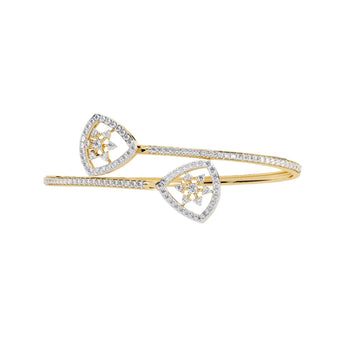 Buy Delicate Solitaire Diamond Bangle Online from Ivana Jewels Best lab grown diamond jewellery brand