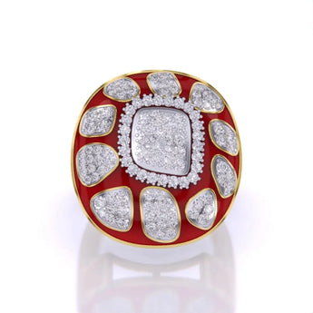 Buy Traditional Diamond Cocktail Ring at Ivana Jewels Best lab grown diamond jewellery brand