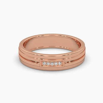 Buy Groove Diamond Ring for Men from Ivana Jewels Best lab grown diamond jewellery brand