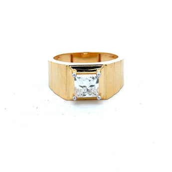 2 Carat Princess-Cut Diamond Solitaire Ring