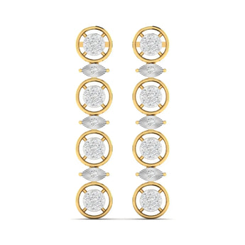 Buy 1 Carat Designer Diamond Dangler Earring from Ivana Jewels Best lab grown diamond jewellery brand