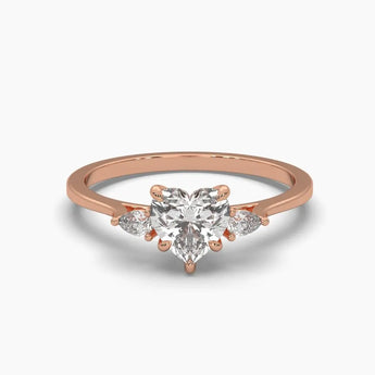 Buy Heart Shape Diamond Engagement Ring from Ivana Jewels Best lab grown diamond jewellery brand