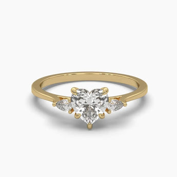Buy Heart Shape Diamond Engagement Ring from Ivana Jewels Best lab grown diamond jewellery brand