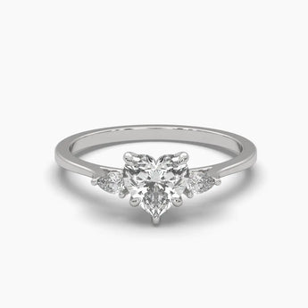 Buy Heart Shape Diamond Engagement Ring from Ivana Jewels Best lab grown diamond jewellery brand