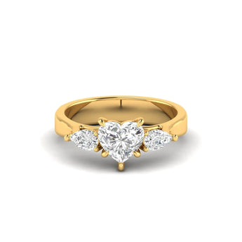 0.7 Ct Heart Shape Diamond Ring - Best Lab Grown Diamond.