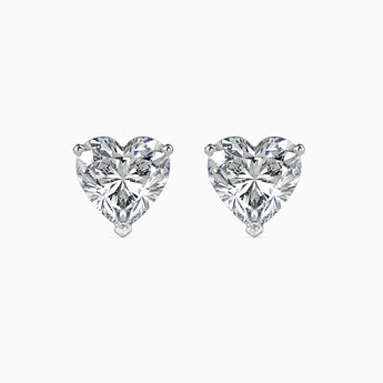 Buy Gold Heart Shape Diamond Stud Earring from Ivana Jewels Best lab grown diamond jewellery brand