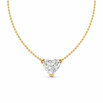 Buy Heart Shaped Diamond Pendant Online from Ivana Jewels Best lab grown diamond jewellery brand