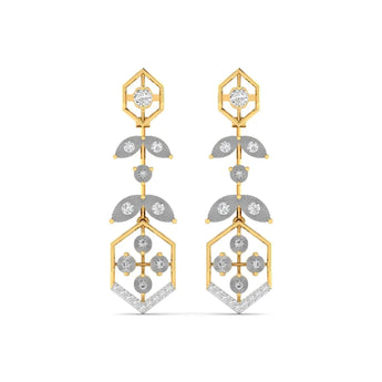 Buy Elegant Diamond Dangler Earring from Ivana Jewels Best lab grown diamond jewellery brand