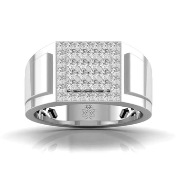 Buy Hunky Style Diamond Ring for Men from Ivana Jewels Best lab grown diamond jewellery brand
