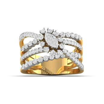 1 Carat Diamond  Gold Halo Ring - Best Lab Grown Diamond.