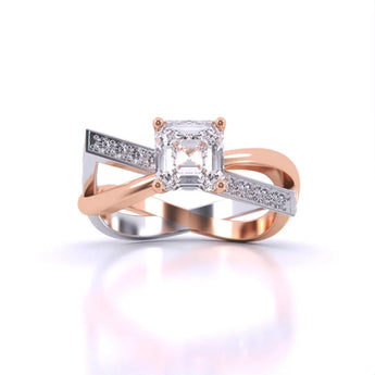 Buy Infinity Diamond Engagement Ring from Ivana Jewels Best lab grown diamond jewellery brand