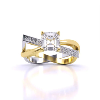 Buy Infinity Diamond Engagement Ring from Ivana Jewels Best lab grown diamond jewellery brand