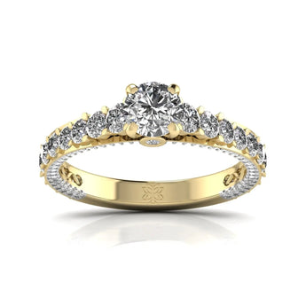 Buy Infinity Sparkle Diamond Engagement Ring from Ivana Jewels Best lab grown diamond jewellery brand