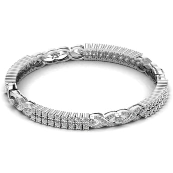 Buy Round & Pear Shape Diamond Bracelet Online from Ivana Jewels Best lab grown diamond jewellery brand
