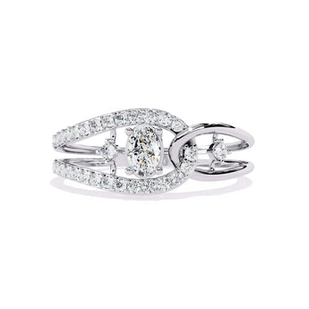 Buy Fine Solitaire Diamond Engagement Ring from Ivana Jewels Best lab grown diamond jewellery brand